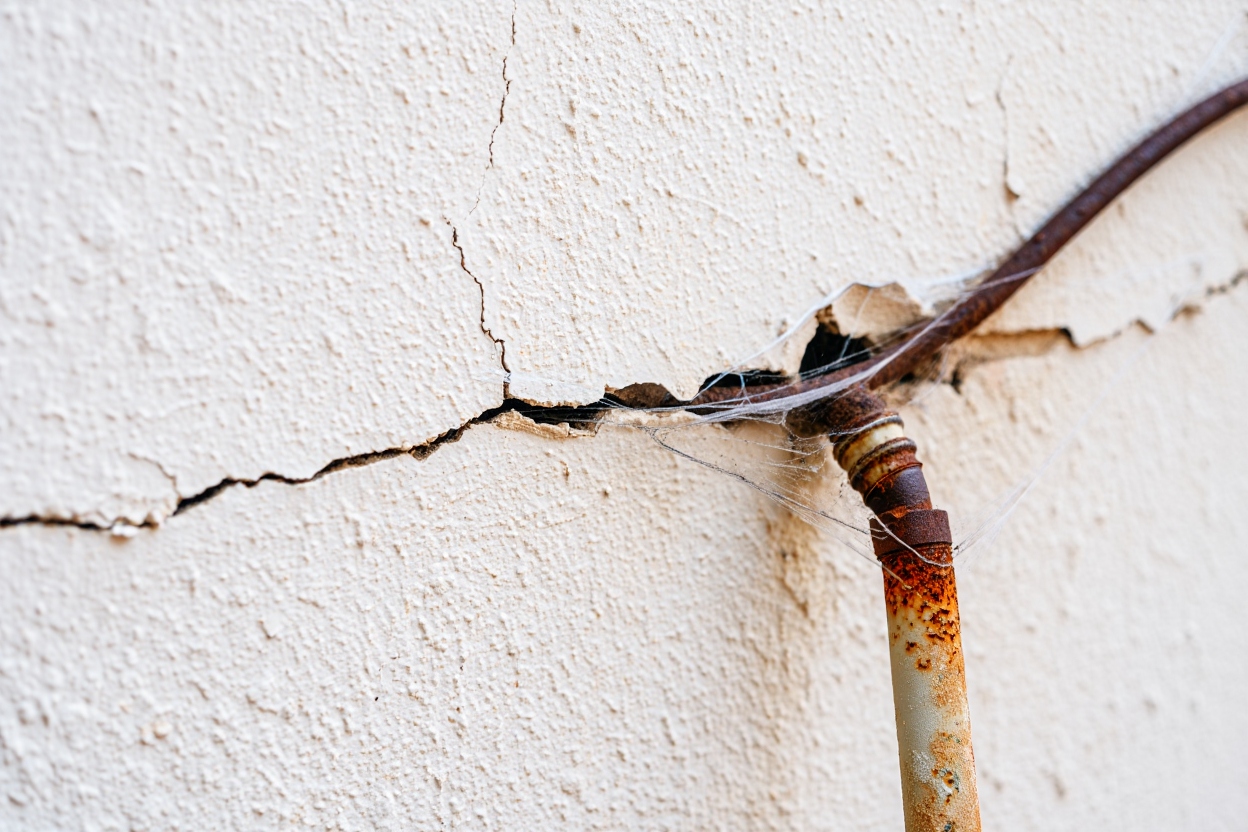 fisura en pared