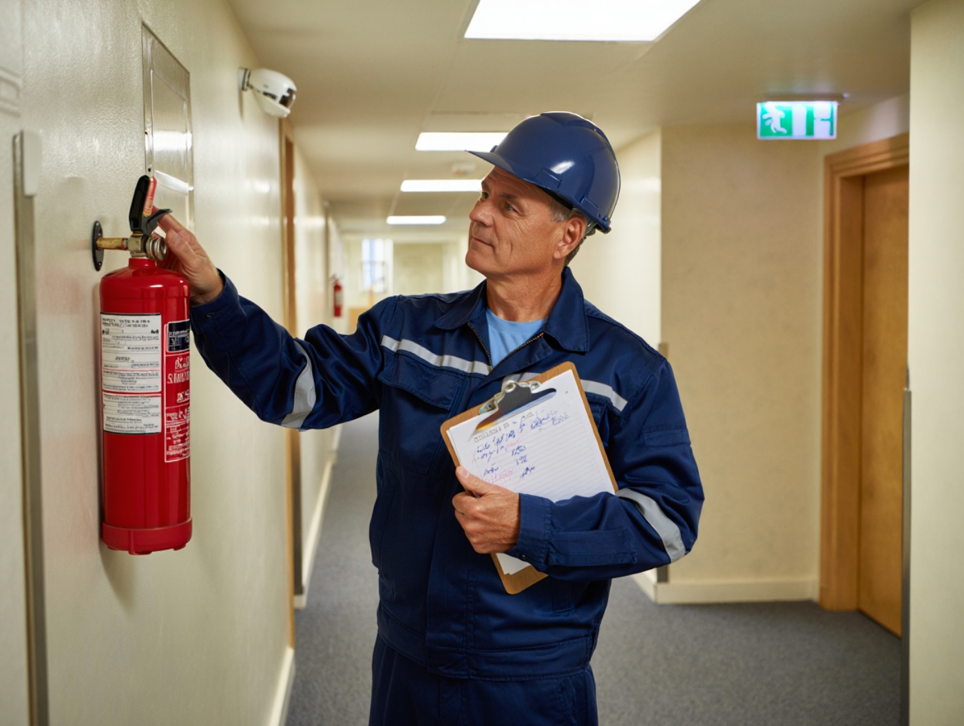 revisión de equipos de seguridad